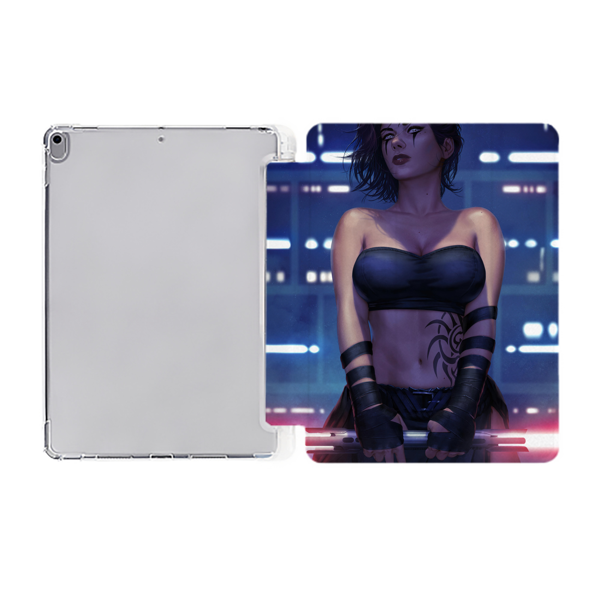 （画像用） スター・ウォーズ Star Wars IPad ケース ペン収納付き 三つ折りスタンド PUレザー×シリコン 対応機種9.5/10.5/10.9インチ